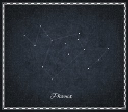 Phoenix star constellation, Night sky, Cluster of stars, Deep space
