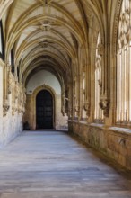 Ona, Spain, 5 August, 2020: Benedictine monastery of San Salvador de Oña in Burgos. Gothic