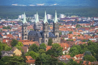 View over the city of Bamberg (Franconia, Germnany) and its cathedral