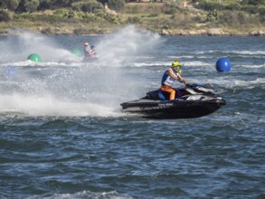 Olbia, Italy - September 16 - 20192 Aquabike world Championship gran prix of Italy