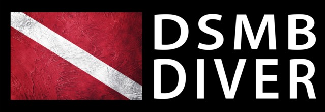 Delayed Surface Marker Buoy Diver DSMB, Diver Down Flag, Scuba flag, Scuba Diving