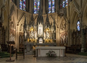 Cobh, Ireland, 15 August, 2022:view of the altar inside the historic Cobh Cathedral, Europe