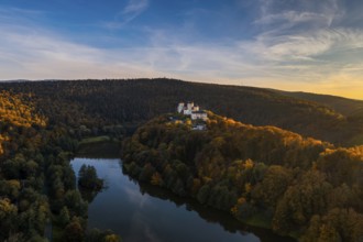 Lockenhaus, Austria, 7 October, 2022: view of the Burg Lockenhaus Castle in the Burgenland region