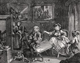 A Harlot's Progress, caricature by William Hogarth, 1697-1764