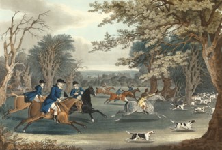 Royal Hunt at Windsor Park, 1820, Windsor Castle, 1831, royal residence at Windsor, Berkshire,