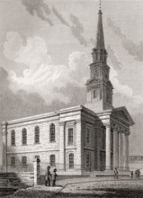 North Leith Parish Church, Edinburgh, Scotland, 19th century, Views in Edinburgh by J. & H. S.