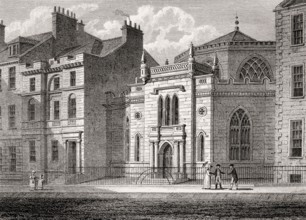 St George's Chapel, York Place, Edinburgh, Scotland, 19th century, Views in Edinburgh by J. & H. S.