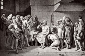 The Death of Socrates, 469-399 BC, philosopher of ancient Greece
