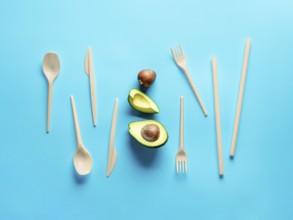 Avocado Seeds Biodegradable Single-Use Cutlery. Bioplastic - Great alternative to plastic