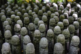 Many Jizos image. Shooting Location: Kamakura City, Kanagawa Prefecture