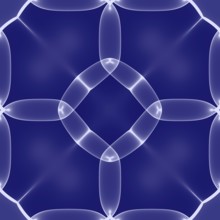 3D effect seamless background, wallpaper decoration blue pattern
