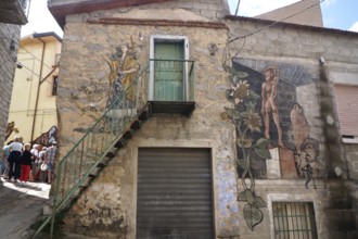 Historical murals in Orgosolo, Sardinia
