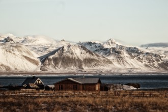 Arnarstapi at the Snäfellsnes Peninsula, Iceland, Europe in Winter, Europe