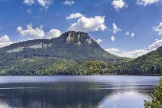 View of Altaussee lake in Styria, Austria, Europe