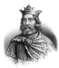 Childebert I, c. 496-558, a Frankish King of the Merovingian dynasty, King of Paris and Orléans,