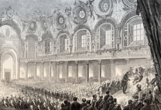 Distribution of awards to French manufacturers, Great London Exposition, 1862, London, United
