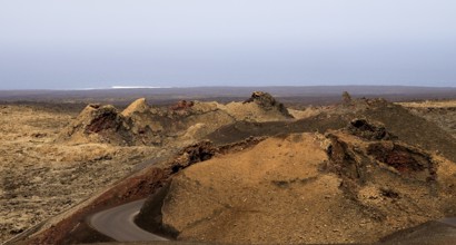 Typical rugged and harsh volcanic landscape