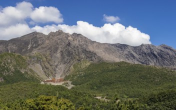 Sakurajima is one of Japans most active volcanoes and the symbol of Kagoshima. The volcano smokes