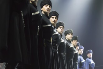 Belarus, Gomel, February 27, 2018. Concert hall. Speech of the national Georgian ballet Sukhishvili