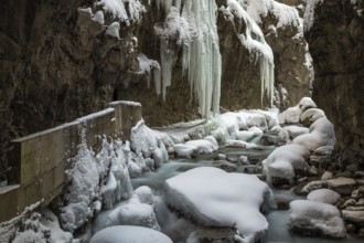 Partnach Gorge in winter