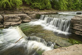 The Lower Falls of the Aysgarth Falls, North Yorkshire, England, UK