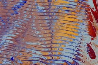 Abstract creative marble pattern texture. Traditional art of Ebru marbling