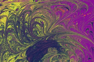 Abstract creative marble pattern texture. Traditional art of Ebru marbling