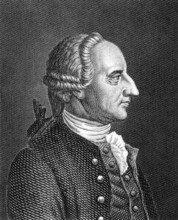 Abraham Gotthelf Kastner (1819-1800) on engraving from 1859. German mathematician and epigrammatist