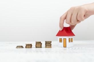 Lady Presenting New Home Savings Deals In Outfit, Business Woman Showing Possible Investment
