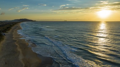 Florianópolis, Campeche beach during sunrise. Brazil. Rio Tavares neighborhood
