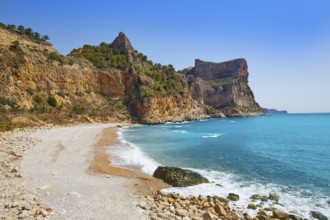 Cala del Moraig beach in Benitachell of Alicante at Spain