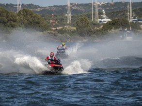 Olbia, Italy - September 16 - 20192 Aquabike world Championship gran prix of Italy
