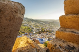 Aerial View of Chefchaouen in Morocco