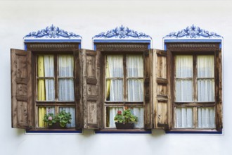 Windows of an Old House in Plovdiv, Bulgaria Plovdiv, Bulgaria, Europe