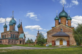 View of Temple ensemble in Korovniki, Yaroslavl, Russia, Europe