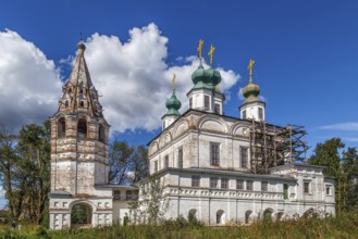 The Trinity Cathedral in Troitse-Gledensky Monastery about Veliky Ustyug, Russia, Europe