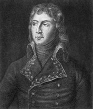 Louis Desaix (1768-1800) on engraving from 1859. French general and military leader. Engraved by