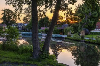 Sunset Spreewald Lübbenau Spreewald harbour