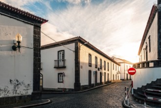 The historic town of Vila Franca do Campo, Azores