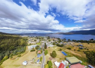 DOVER AUSTRALIA, FEBRUARY 25, 2024: Views of the quaint town of Dover on the Southern Peninsula in