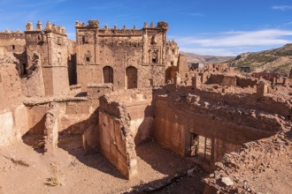 An old kasbah that served as a base for nomadic tribes, with a sense of ruggedness and adventure