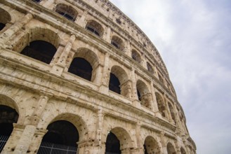 Colosseum, an oval amphitheatre and the most popular tourist attraction in Rome, Italy, Europe
