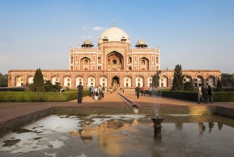 New Delhi, India, March 11 2017. View of Humayun's tomb the tomb of the Mughal Emperor Humayun. An