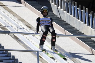 Clemens Aigner (SV Innsbruck Bergisel) at the COC Cup summer ski jumping Hinterzarten 2024