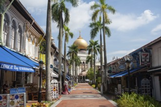 05.05.2020, Singapore, Republic of Singapore, Asia, Exterior view of the Sultan Mosque (Masjid