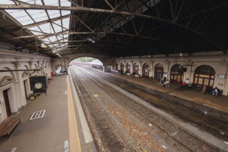 BALLARAT, AUSTRALIA, April 7 2023: The iconic architecture of the Ballarat Train Station in the