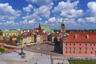 The Castle Square in Old Town of Warsaw, Poland, Europe