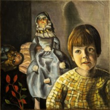 Ángeles Santos, Girl (Anita and the Dolls), 1929, oil on canvas, Patio Herreriano museum,