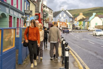 Rainy day, Dingle Town, Dingle Peninsula, County Kerry, Ireland, United Kingdom, Europe