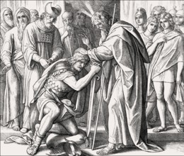 The Selection of Joshua, Old Testament, by Julius Schnorr von Carolsfeld, 1860
